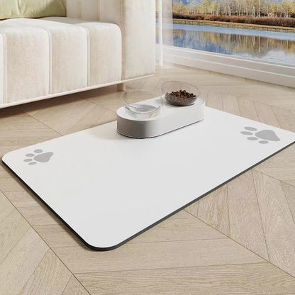 Pet Diatom Ooze Floor Mat Dogs And Cats Eating Mat Spill-proof Waterproof Quick-drying Placemat 057d9903 9786 4403 a10f df350