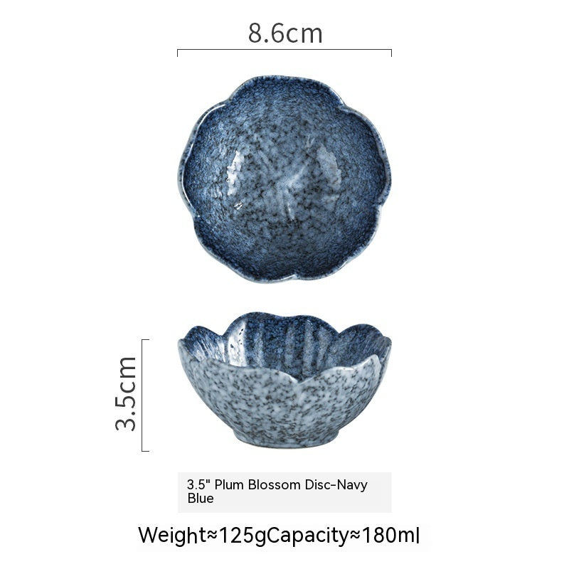 Plum-shaped Dish Ceramic Household Sauce Dipping Seasoning 058cc9da c997 41a1 aa9b e89d85c76ea6 trans