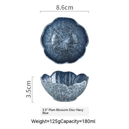 Plum-shaped Dish Ceramic Household Sauce Dipping Seasoning 058cc9da c997 41a1 aa9b e89d85c76ea6 trans