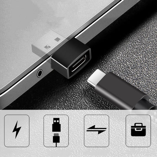 Usb To Type-c Adapter Type-c Female To Usb Male Computer Charger Otg Adapter - 图片 1