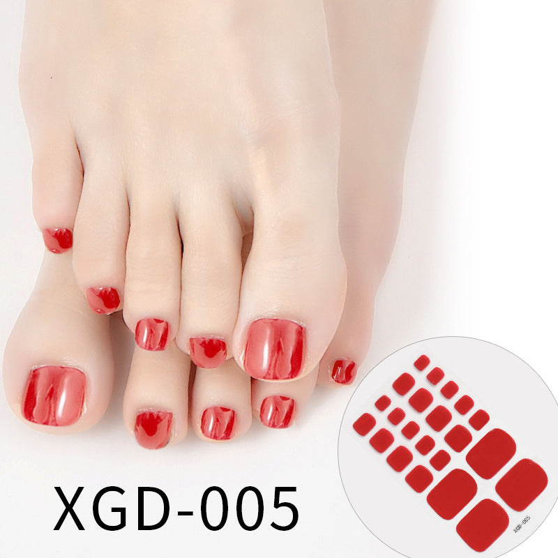 Nail Art Foot Sticker Fashion Solid Color Nail Sticker 05952b60 2763 420f 99c2 4ab4ef7a9f3e