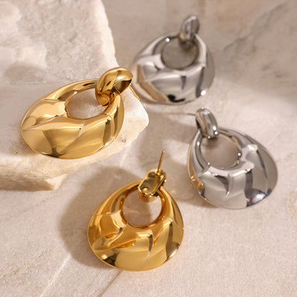 Stainless Steel Exaggerated Titanium Earrings 059bee2a 1892 40f3 8930 37bdd7550688
