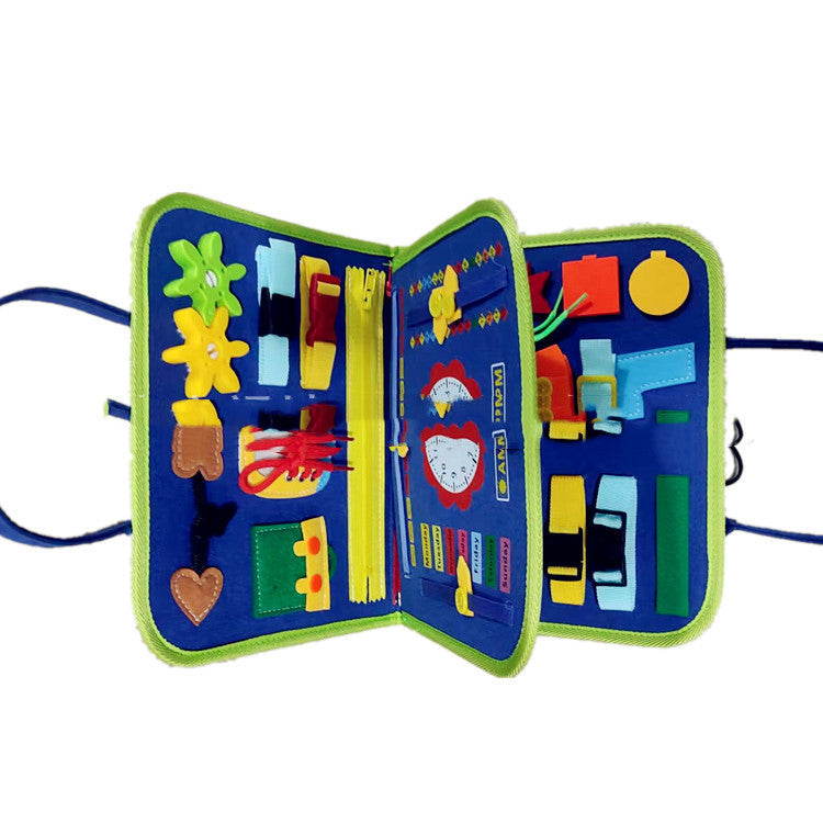 New Busy Book Children's Busy Board Dressing And Buttoning Learning Baby Early Education Preschool Sensory Learning Toy 05a6e