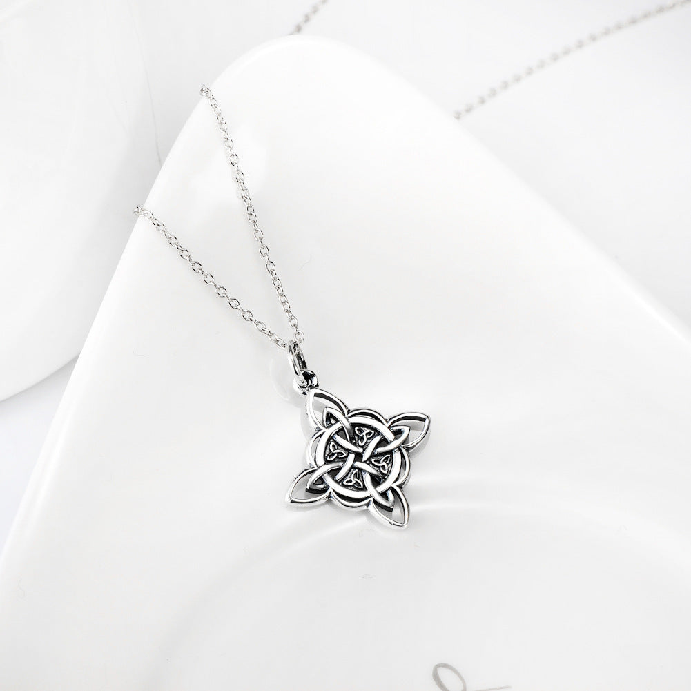 Vintage 925 Sterling Silver Jewelry Celtic Knot Necklace 05ba8b76 cc68 4619 b179 681d2bab9e87