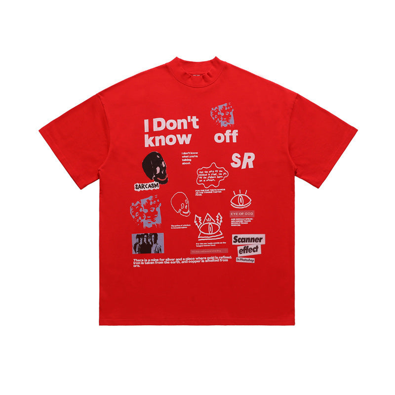 Fashion Loose Couple T-shirt Trendy I Dont Know 05bae0c9 7329 4567 ac78 28f8818e8a1f