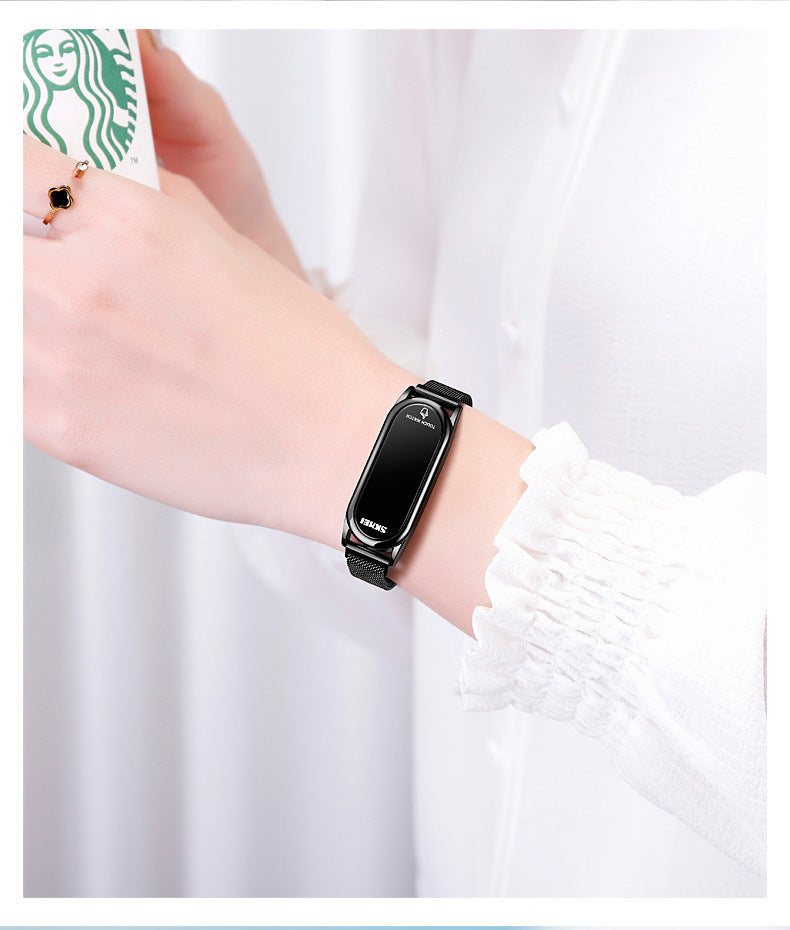 Fashion Touch Screen Couple Watch Bracelet Type Magnet Mesh Belt Ladies Watch 05cd7b31 9fcd 4edc 9973 f5749c3bca63