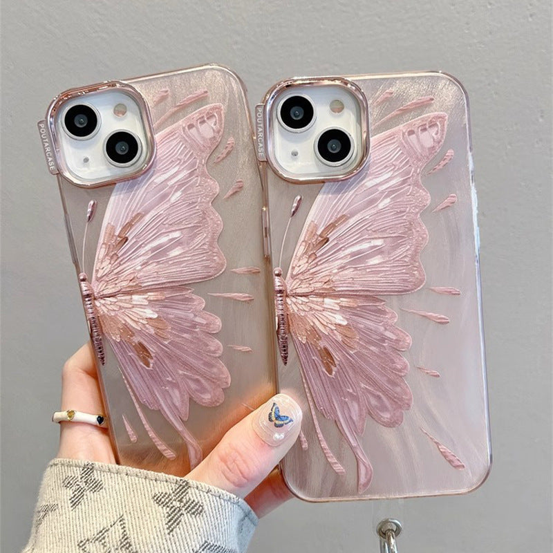 Electroplated Butterfly Pattern Phone Case Protective Cover 05e12133 94b6 45c6 8848 04cfcb55136c