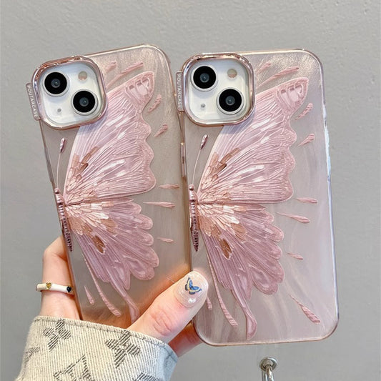 Electroplated Butterfly Pattern Phone Case Protective Cover 05e12133 94b6 45c6 8848 04cfcb55136c