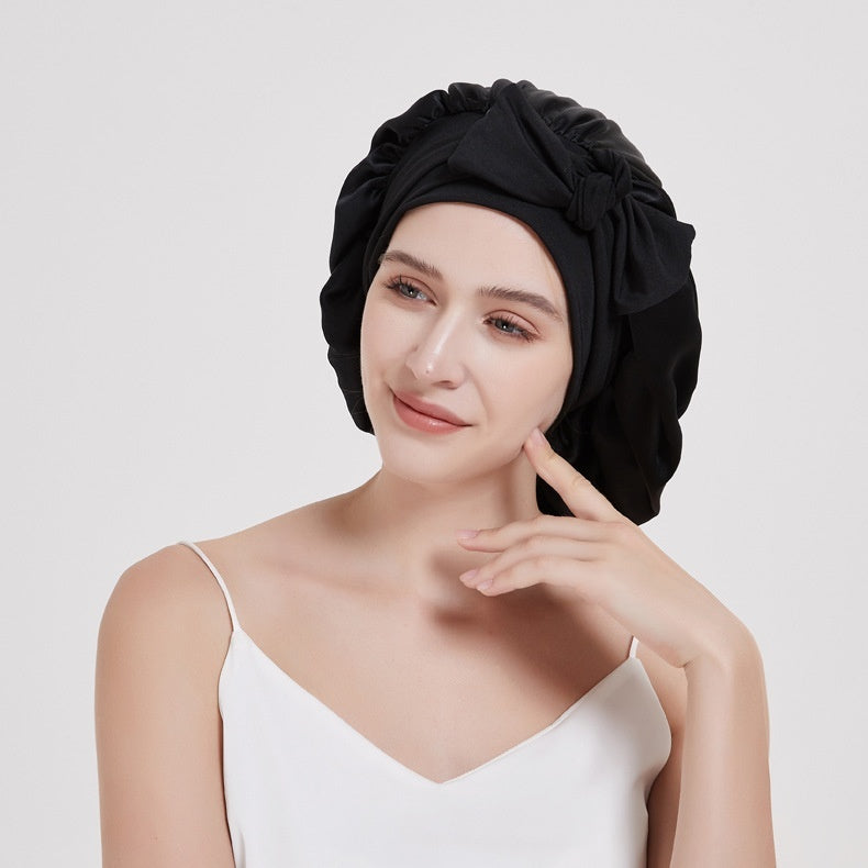 Wide-brimmed Lace-up Adjustable Elastic Large Silk Nightcap 05ec788d 935d 4ddd b16f 0f980b52b84e trans