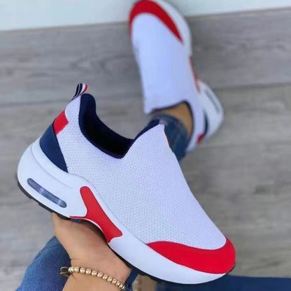 Women's Fashion Stretch Round Toe Knit Sneakers 05fd39c9 2526 443f ad1b 93922615fbdf