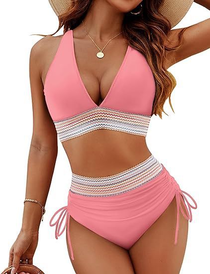 Fashion Women's High Waist Bikini Split Suit 060dd82f 5a30 4bd3 8bdd 00c35027f18e