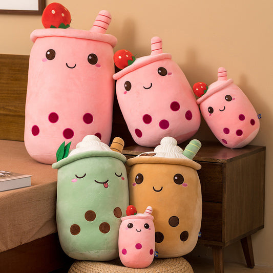 Milk Tea Cup Plush Toy Fruit Pillow Strawberry Matcha Cup Creative Doll 060e951b 3c07 468d 9ee3 03e65c0497b4