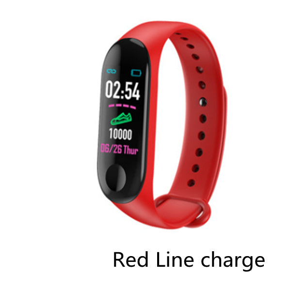 Compatible With , Smart Bracelet Heart Rate And Blood Pressure Exercise Meter Step Information Push Smart Reminder Color Brac