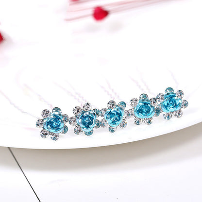 Alloy Rhinestone Tuck Comb Rose Diamond Hair Comb Stylish Hair Accessories Accessories 063d8f48 035b 450c be15 e0bacf7ee61b