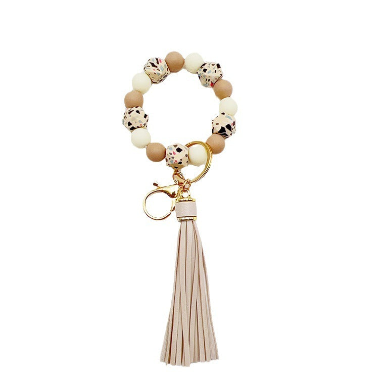 Silicone Octagonal Oak Tassel Key Chain 06411852 50e3 4fd0 a866 c6ca60a55b4e