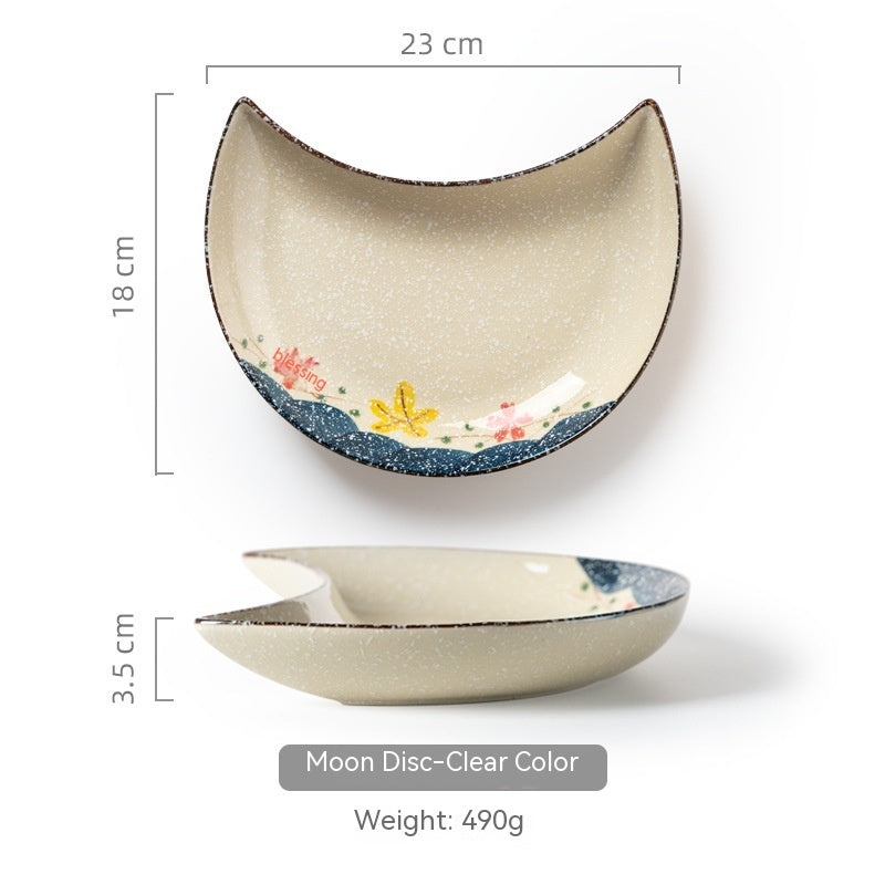 Household Ceramic Moon Platter Tableware 06477c71 d012 4e20 a53b de60e048ca91 trans