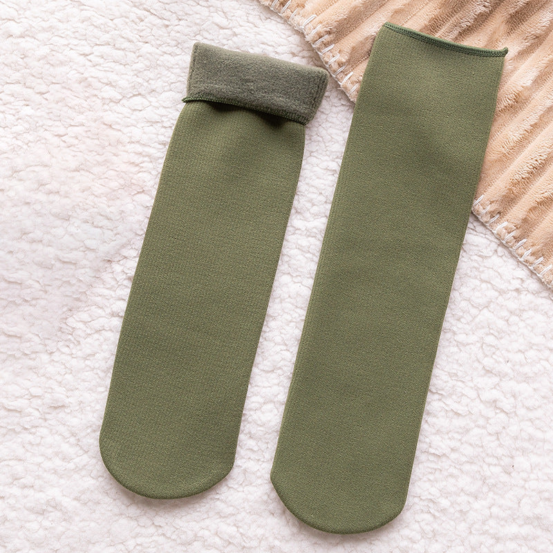Candy Tube Socks Autumn And Winter Vertical Stripes Cashmere Snow Socks 064a56a9 9b81 45b8 9afd 88272f173ecb