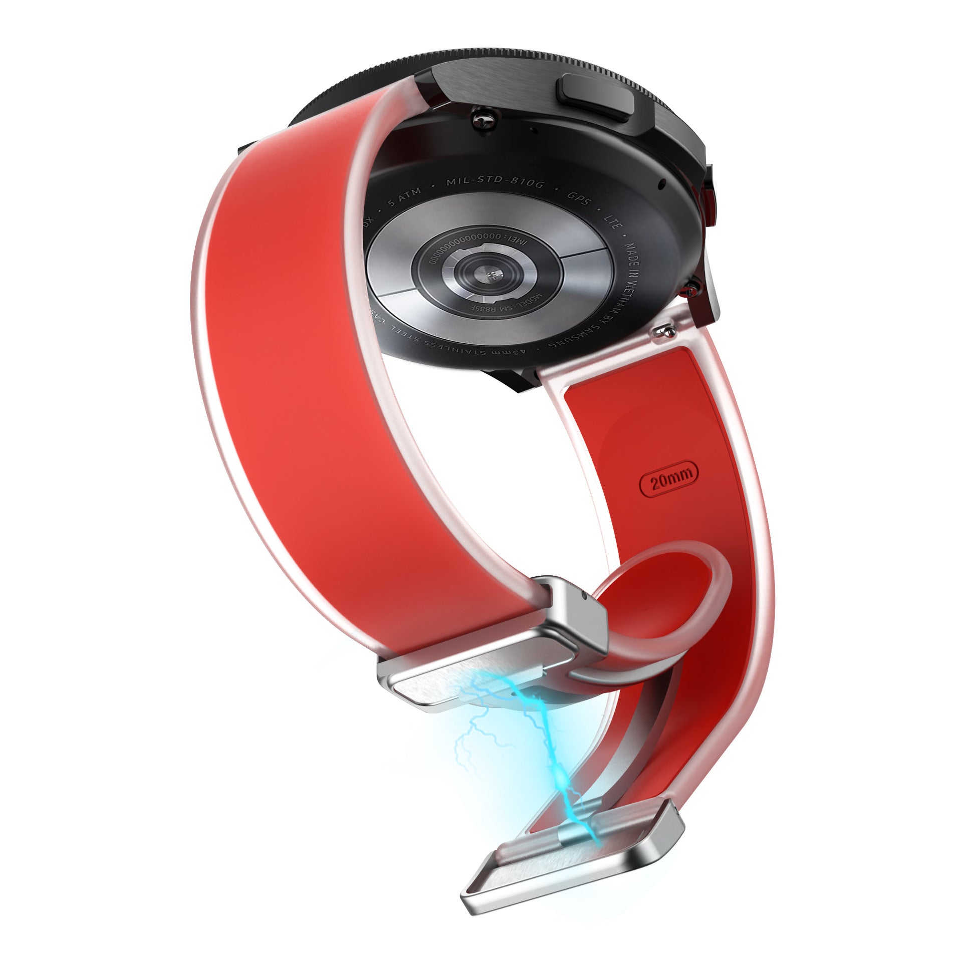 Universal Folding Magnetic Buckle Transparent Silicone Strap 0657b86d 329e 4bd2 bb40 ec654b468f34
