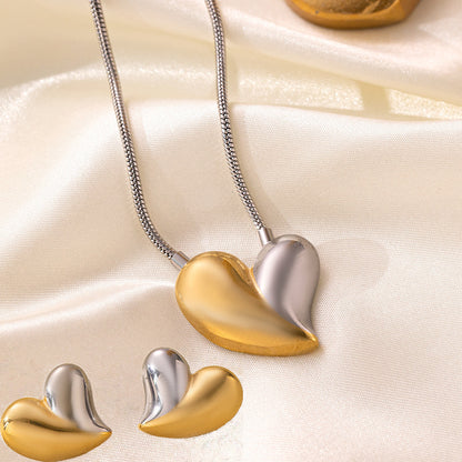 Stainless Steel Necklace Earrings Women's Jewelry Suit 06615eb9 232a 4614 bc46 ca9a0b484e4c