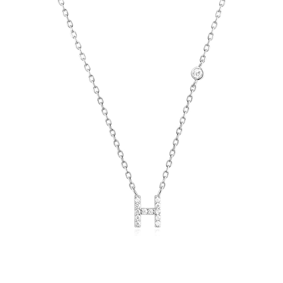Fashion Jewelry Luxury Gold Color A-Z 26 Letters Necklace CZ Pendant For Women Cute Initials Name Necklace Fashion Party Wedd