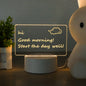 LED Light Note Board Usb Desktop Night Light Luminous Handmade Writing Board 066bb016 13fa 433c 9f71 d84dec7384e2