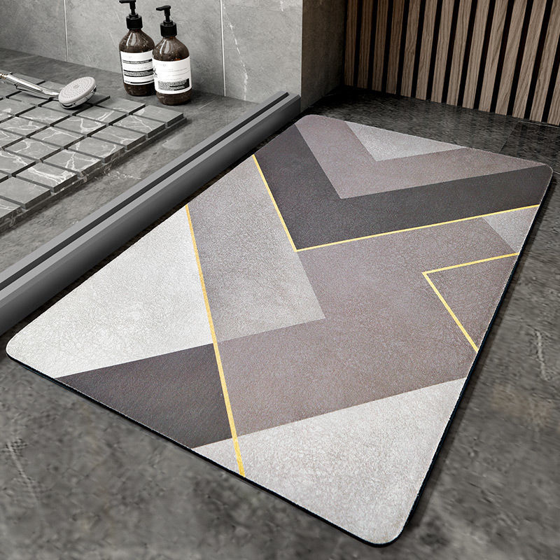 Napa Skin Super Absorbent Bath Mat Quick Drying Bathroom Rug Modern Simple Non-slip Floor Carpets Home Oil-proof Kitchen Mat 