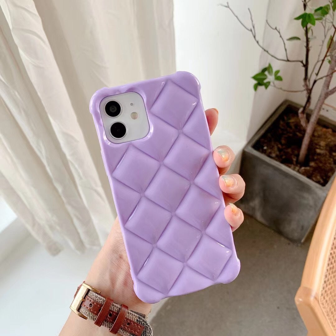 Creative Three-dimensional Rhombus Simple Mobile Phone Case 068427cd f6e4 443f 9170 618a9667349c