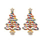 Hollow Out Christmas Tree Earrings With Diamonds 069a904a ddd4 42ab a64a b3e4c1f62233