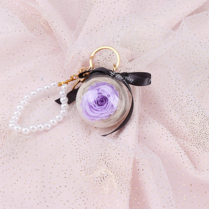 Rose Perianth Pearl Car Hanging Keychain 069f4555 fbf2 4604 b6b9 6643107501b1