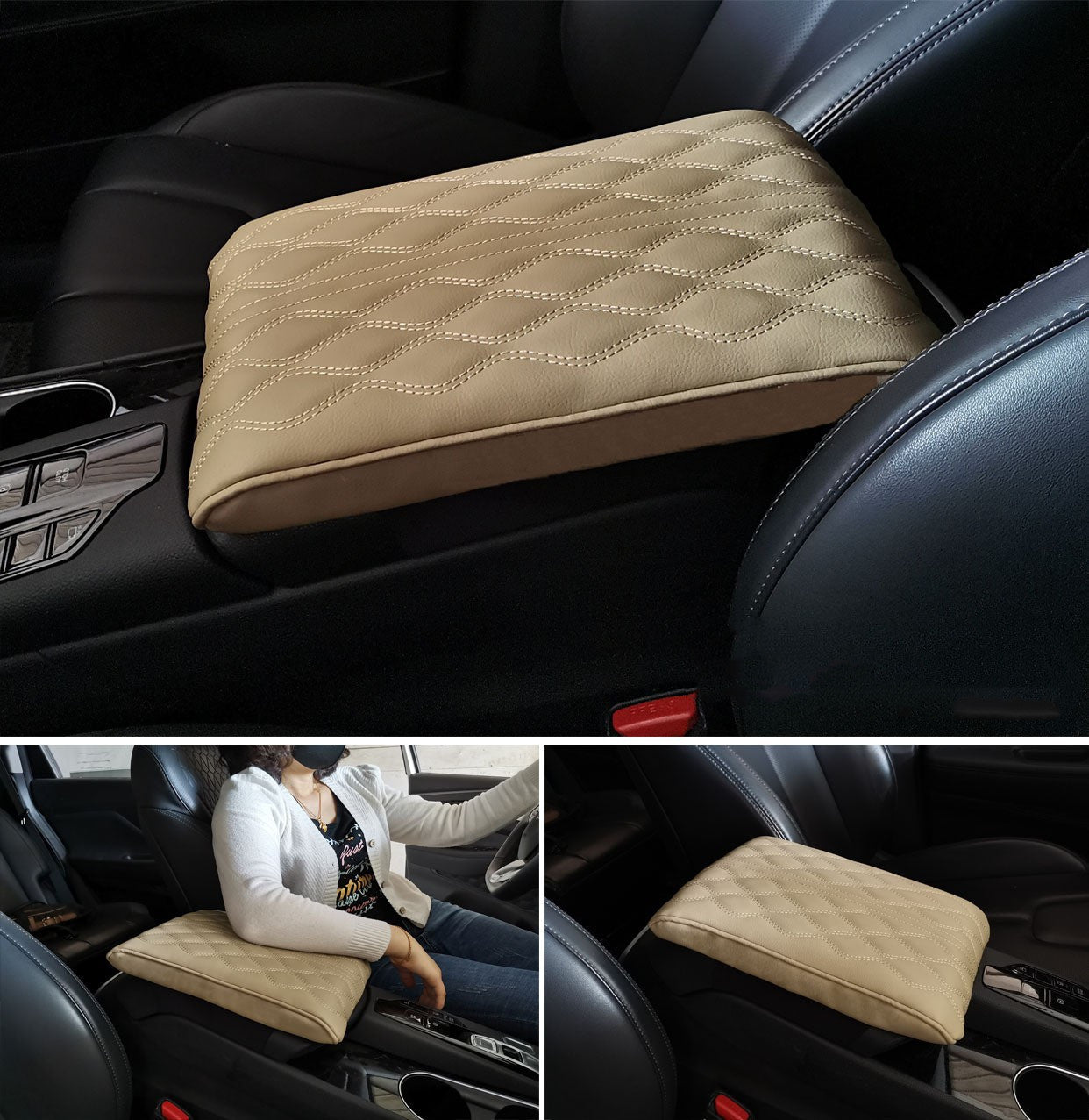 Four Seasons Universal Automobile Armrest Box Cover Heightening Insole Car Memory Foam Armrest Box Mat 06a40255 7931 45ff 929