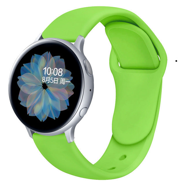 Suitable For Galaxy Active 2 Reverse Buckle Silicone Strap 20 22mm Sports Inner Buckle Strap - 图片 20