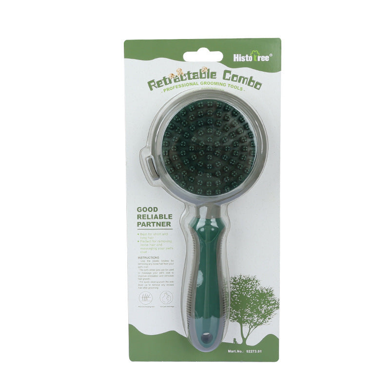 Pet Hair Removal Comb Cat Brush Self Cleaning Slicker Brush Hair Removal Double-sided Massage 06c0c1aa b020 4cad ac39 7cf80fa