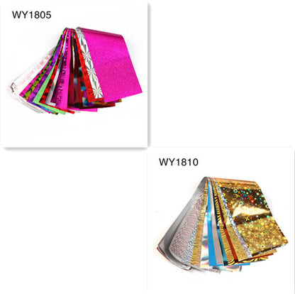 16pcs 20x4cm Mix Nail Art Transfer Foil Sticker - HD Wireless Product #11