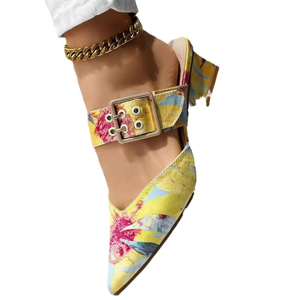 Women's Colorful Chunky Heel Sandals 06edaef5 06a8 4cad a0e2 d473e549846f