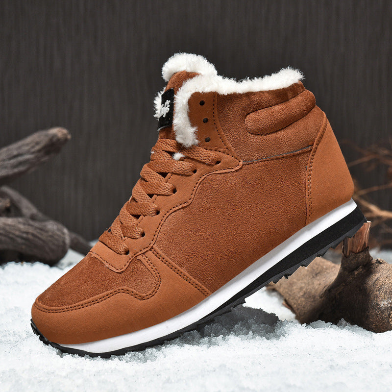 Couple Insulated Cotton-padded Shoes Snow Boots High-top Lightweight Inner Height Increase Extra Large Size 4748 06edcaf4 4b1
