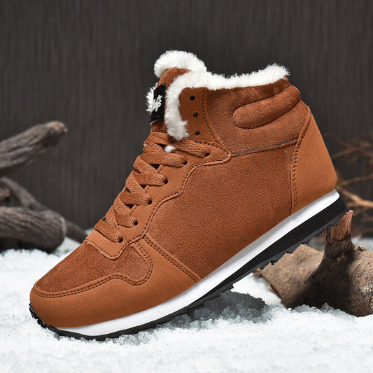 Couple Insulated Cotton-padded Shoes Snow Boots High-top Lightweight Inner Height Increase Extra Large Size 4748 06edcaf4 4b1