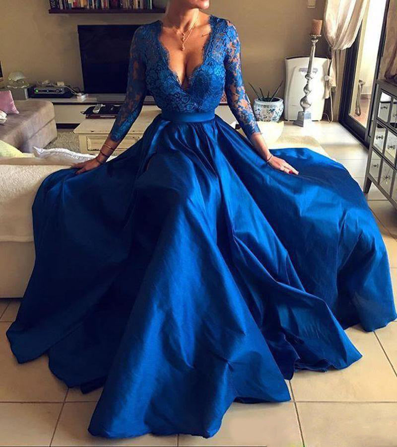 Lace V-neck Evening Dress With Large Swing Dress 06f08e1b 2f68 44c2 854e b4e855aec852
