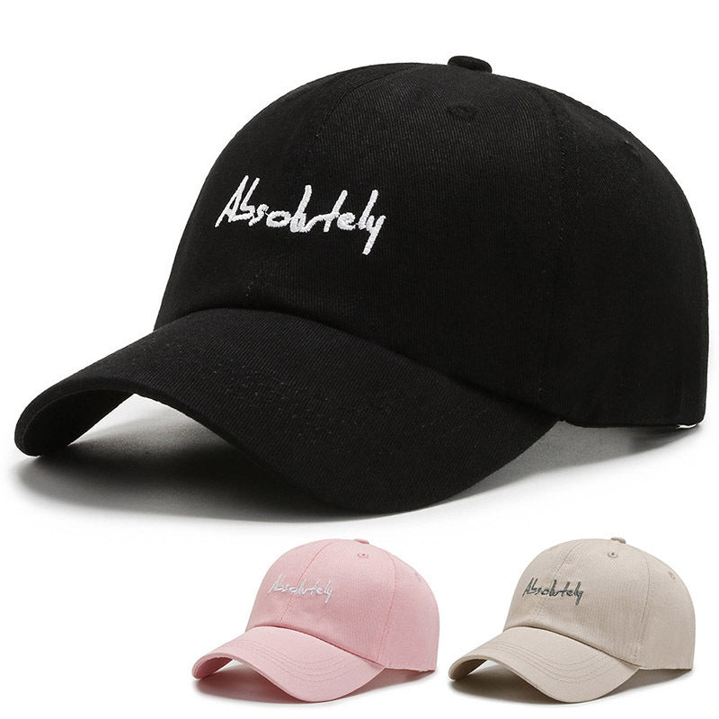 New Baseball Soft Top Female Wide Brim Duck Tongue Letter AB Shopping 06f9bd89 9892 4ebe 9d0e 73f3889c84f4