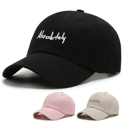 New Baseball Soft Top Female Wide Brim Duck Tongue Letter AB Shopping 06f9bd89 9892 4ebe 9d0e 73f3889c84f4