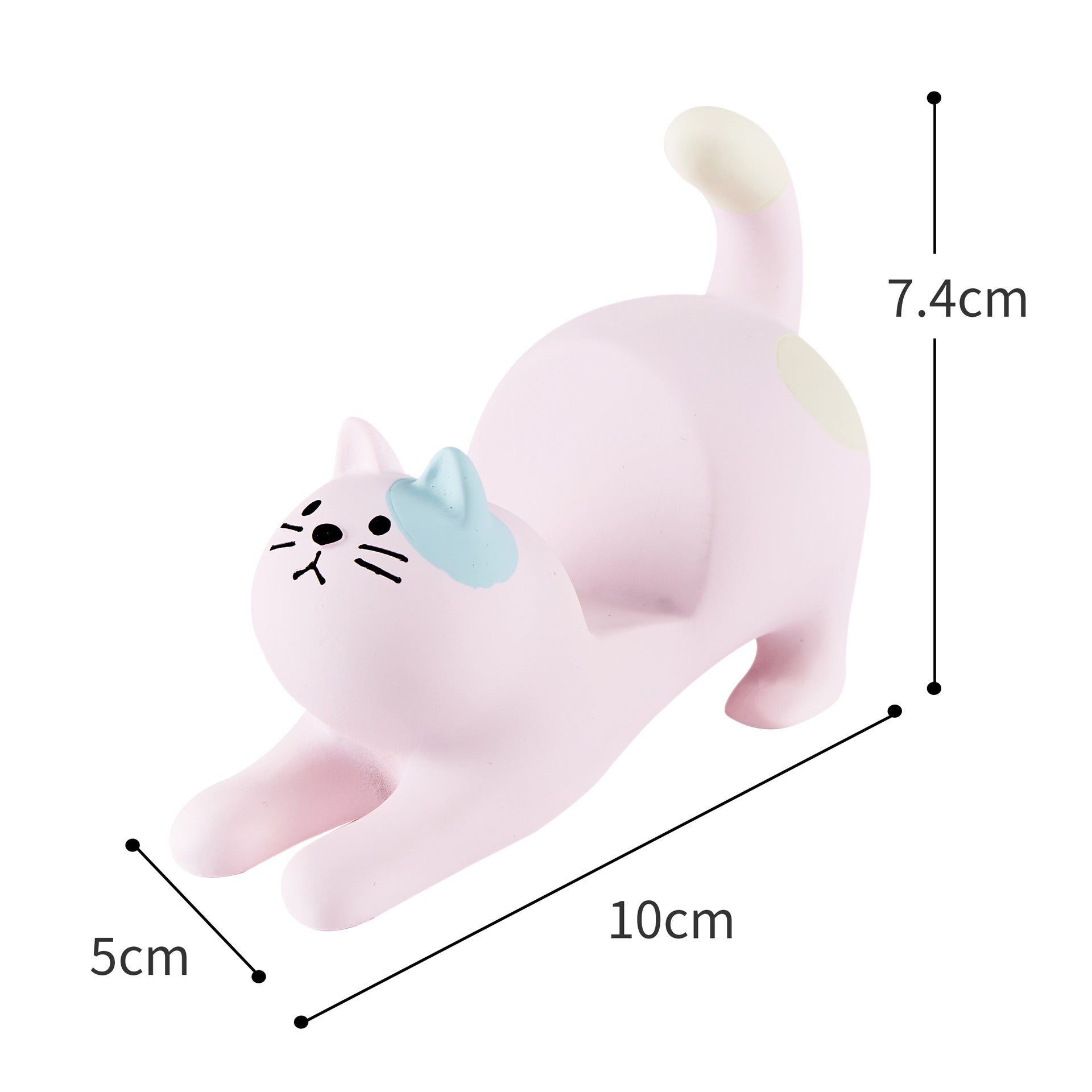 Grocery Cat Phone Holder Resin Craft Car Desktop Ornament - 图片 2