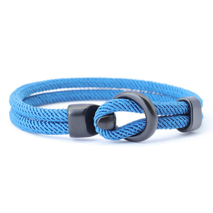 Fashion Rope Bracelet Men Double Layer Outdoor Camping 07243342 0041 4717 b858 6d0958bf40fd