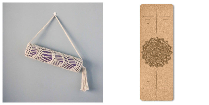 Portable Cork Yoga Non-Slip Exercise Mat Composite Environmentally Friendly TPE 07277127 3762 4d79 bcad 827f4eca019c