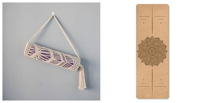 Portable Cork Yoga Non-Slip Exercise Mat Composite Environmentally Friendly TPE 07277127 3762 4d79 bcad 827f4eca019c