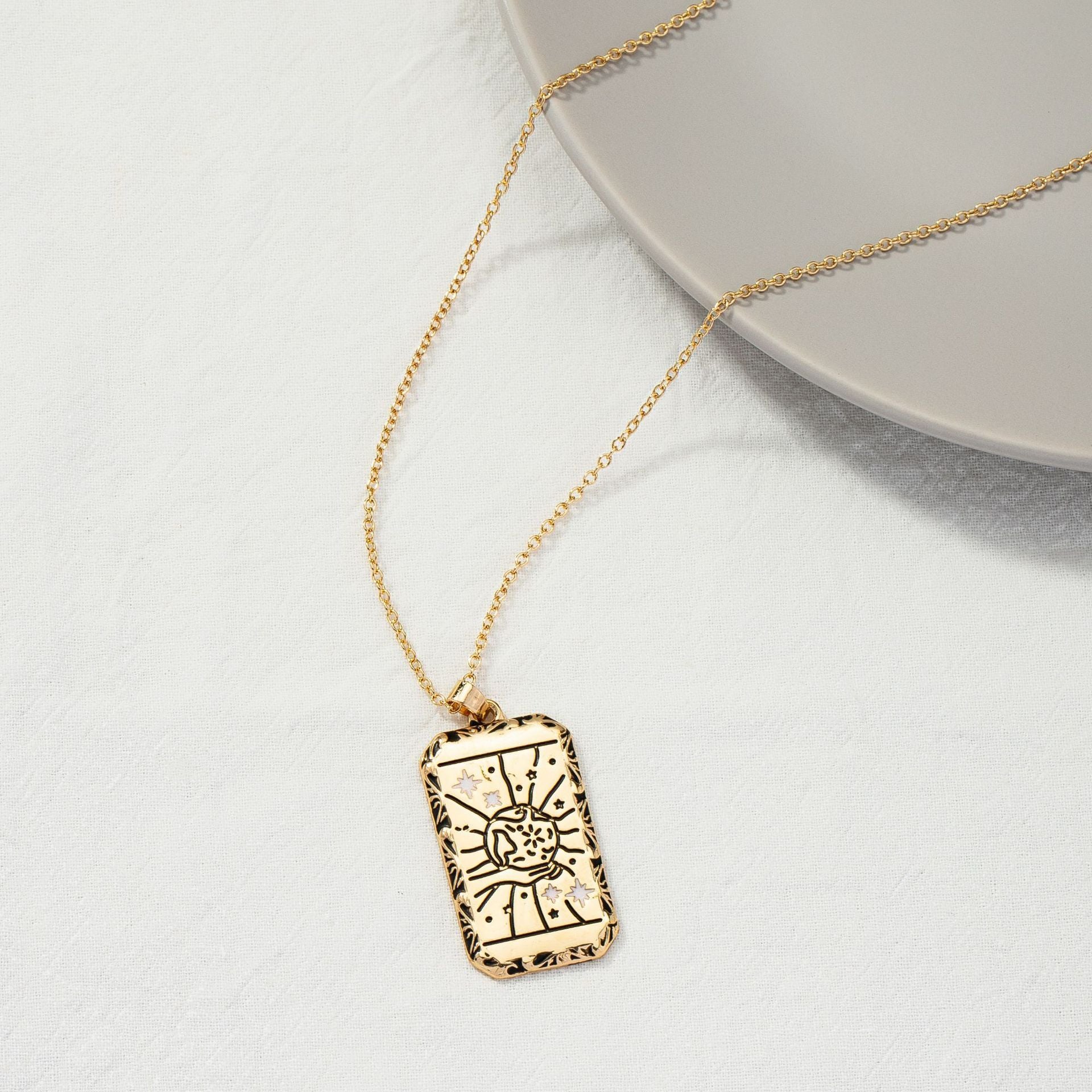 Tarot Brand Fashion Necklace Popular Square Brand 0733a018 9a91 4058 a1cb 6c2c8c4d516d