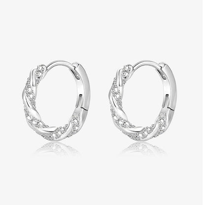 Diamond-embedded Mobius Ear Clip Women's Simple Twisted 0739c2cd ffcd 40b9 b608 633541bc9e1a