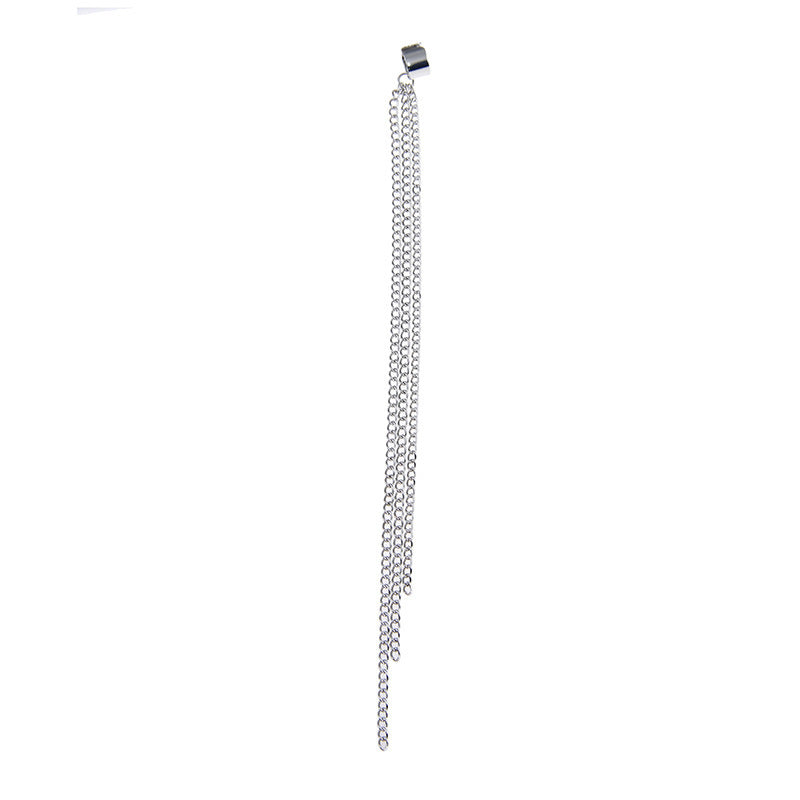 Fashionable Temperament  Alloy Chain Clause Long Ear Clip Earrings Ladies 07482621 8cd5 4743 a96c 670a215e1b36