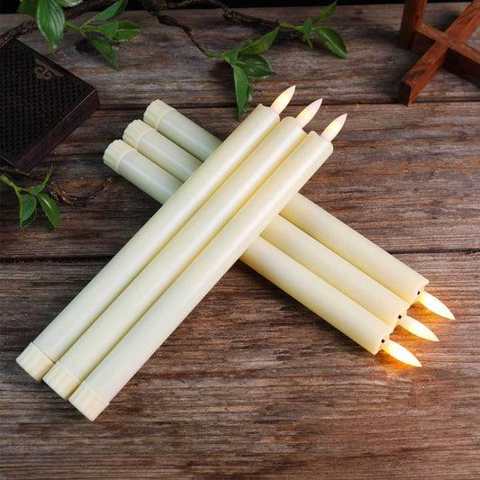 255cm10 Inch Bullet 10 Key Remote Control Wave Mouth Electronic Candle Plastic Birthday Christmas Eve - HD Wireless Product #1