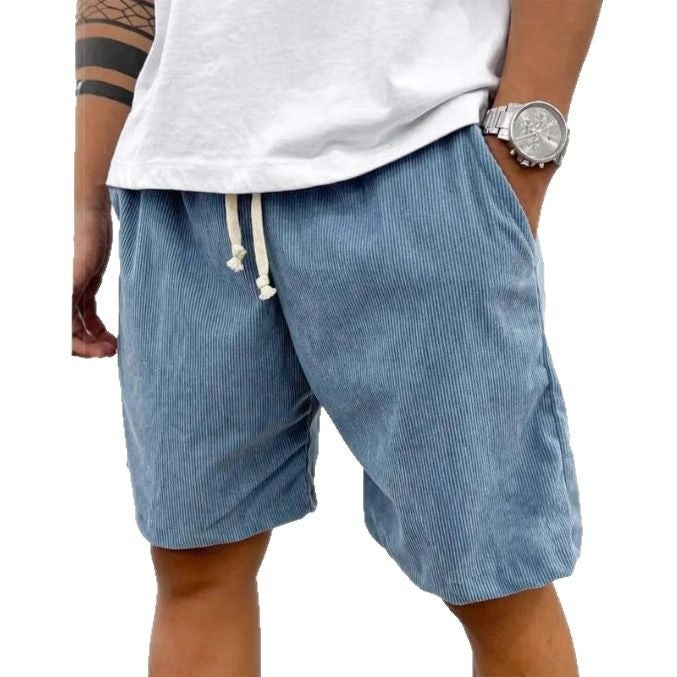 Lace-up Corduroy Men's Shorts Casual Pants 075f32fb 6b65 4a48 81ae fb17c1299949 trans