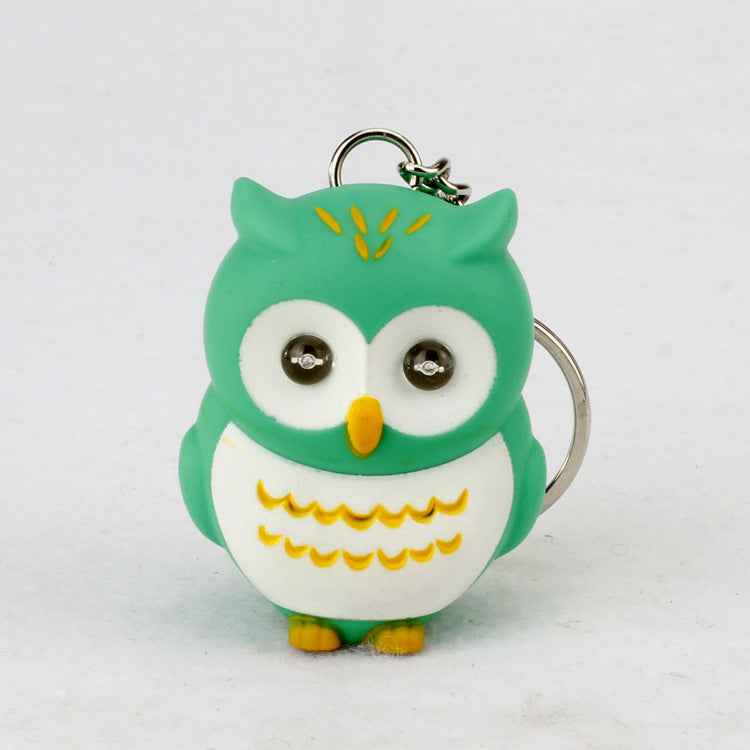 Luminous Sound Cartoon Owl Car Interior Design Accessories Keychain Pendant 0761734f 4d7f 413f 9da8 b1412c90d92e