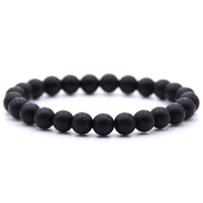 Blue Stone 8mm Dot Stone Beaded Bracelet 0779fdb6 0b9d 4ab3 9c4a c58a70e6b36f